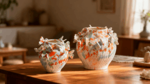 Butterfly Garden Vase Set