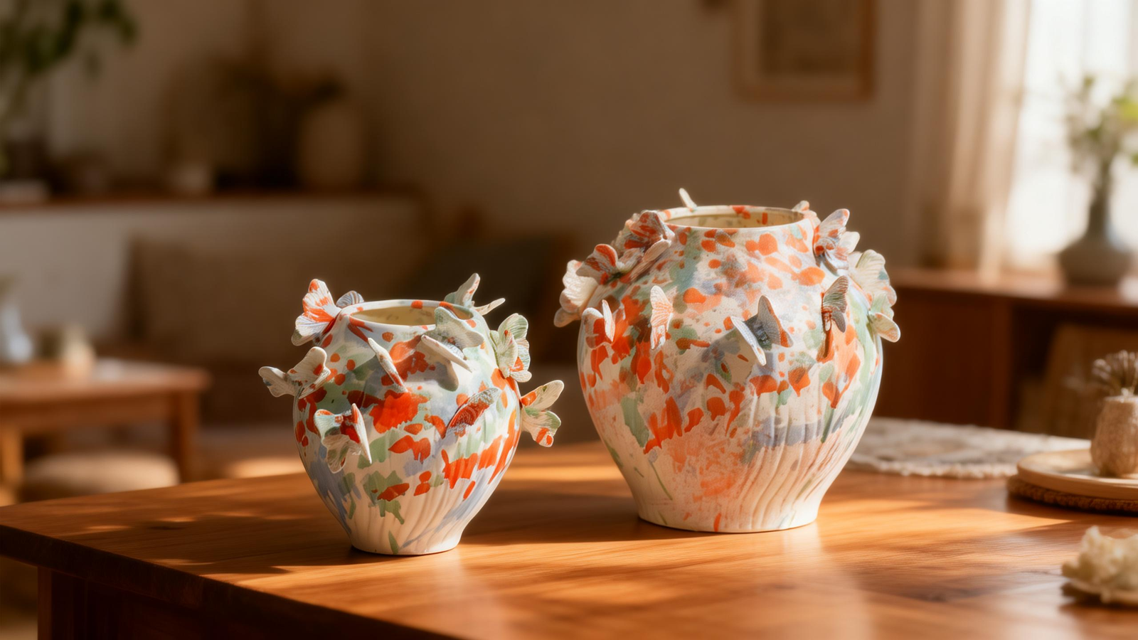 Handmade ceramic object by Qiangjie